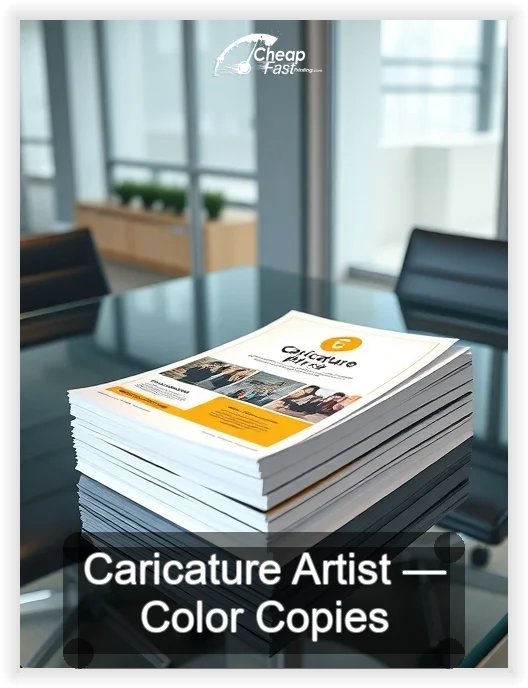 Caricature Artist business card design sample