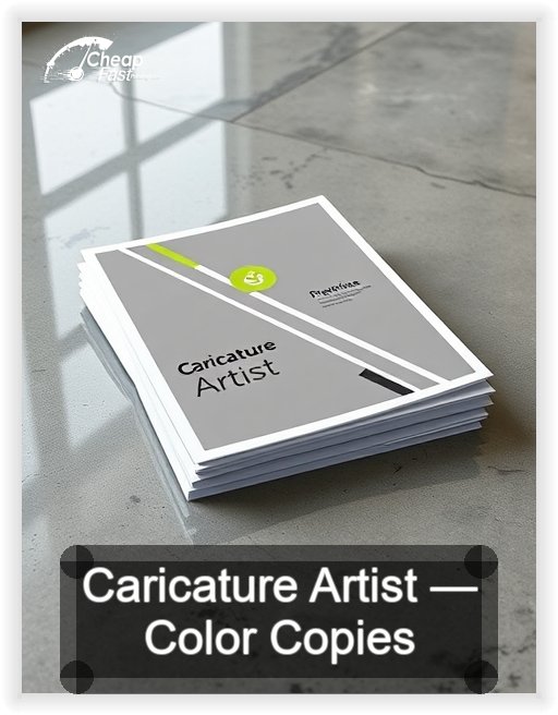 Caricature Artist business card design sample