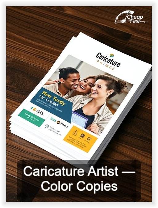 Caricature Artist business card design sample