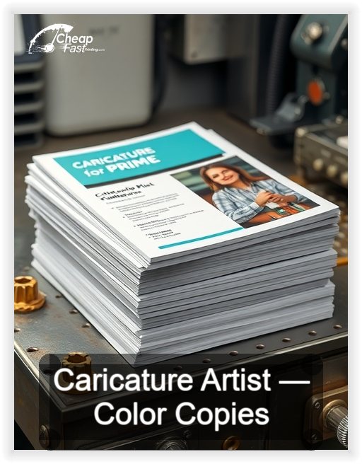 Caricature Artist business card design sample