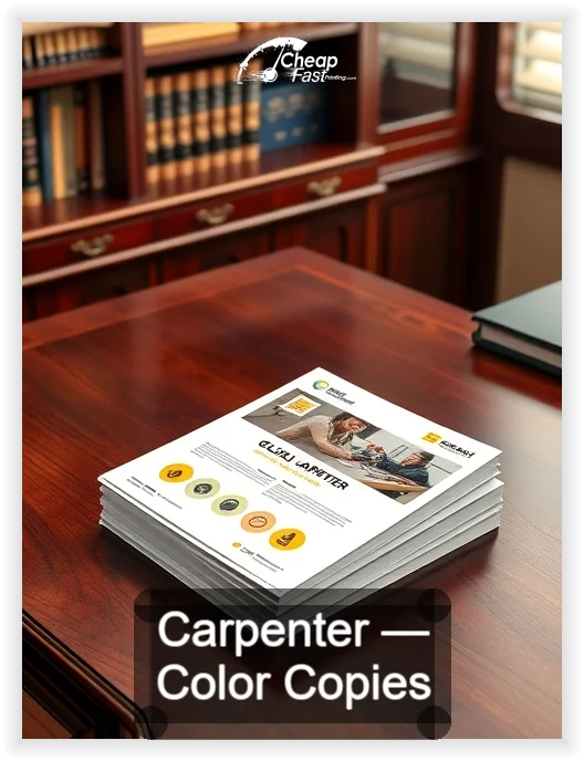 Carpenter business card design sample