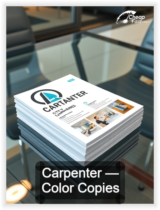 Carpenter business card design sample