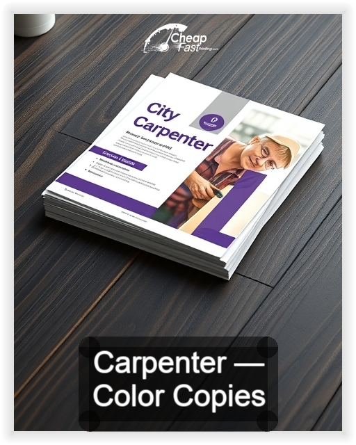 Carpenter business card design sample