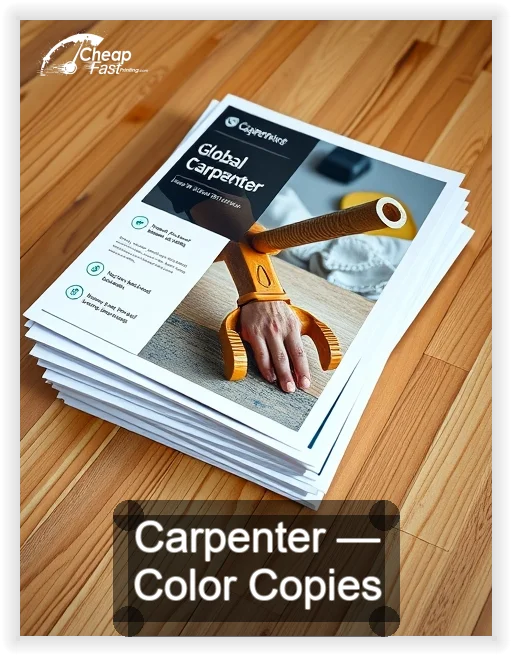 Carpenter business card design sample