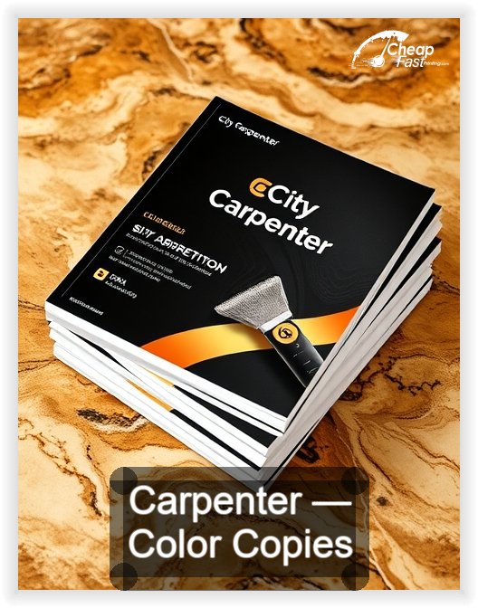 Carpenter business card design sample