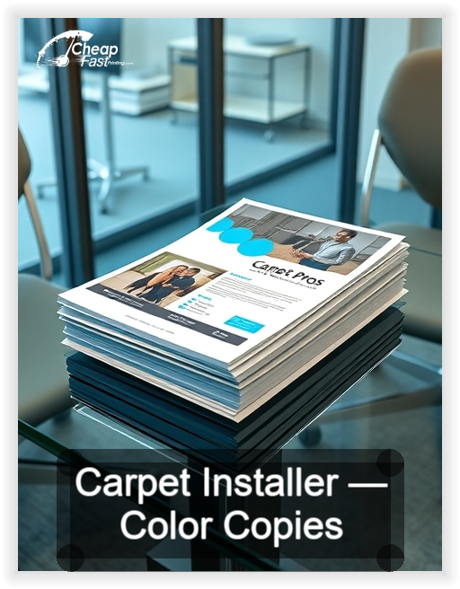 Carpet Installer business card design sample