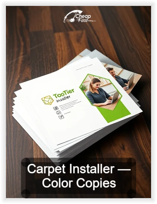 Carpet Installer business card design sample