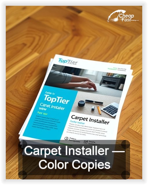 Carpet Installer business card design sample