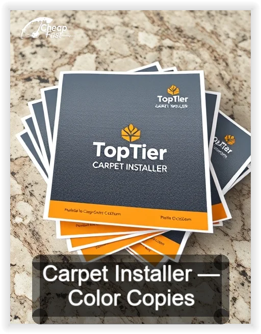 Carpet Installer business card design sample