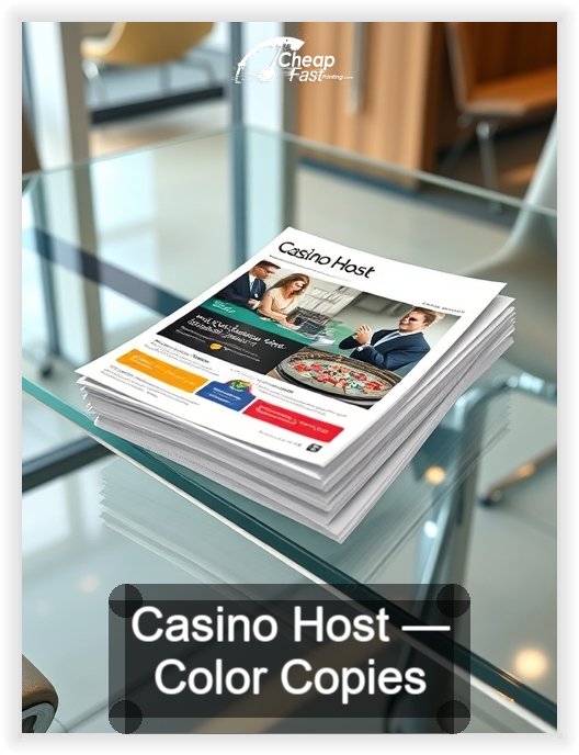 Casino Host business card design sample