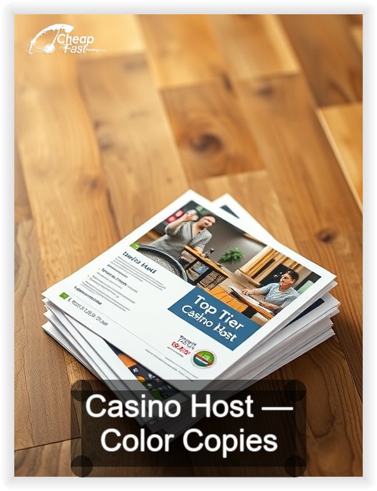 Casino Host business card design sample