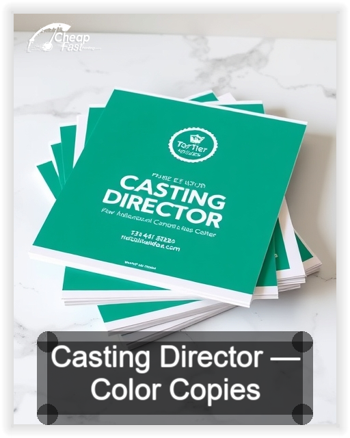 Casting Director business card design sample