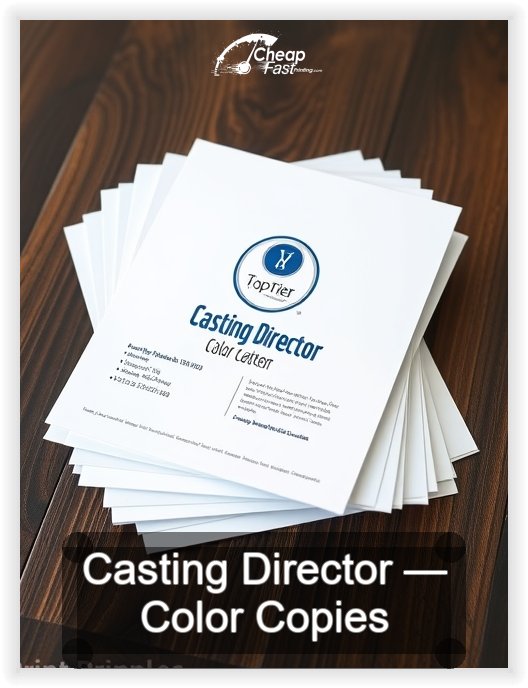 Casting Director business card design sample