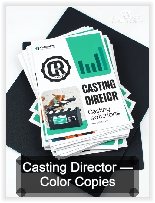 Casting Director business card design sample