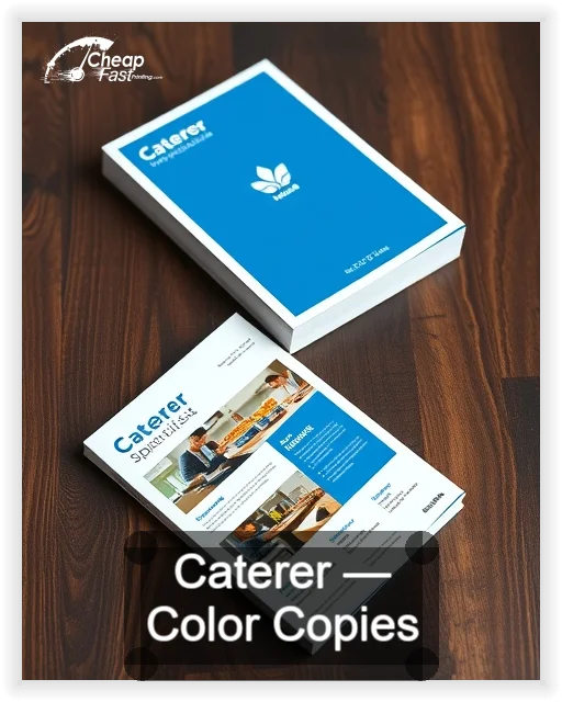 Caterer business card design sample