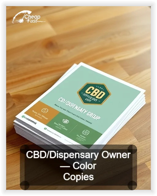 Cbd Dispensary Owner business card design sample