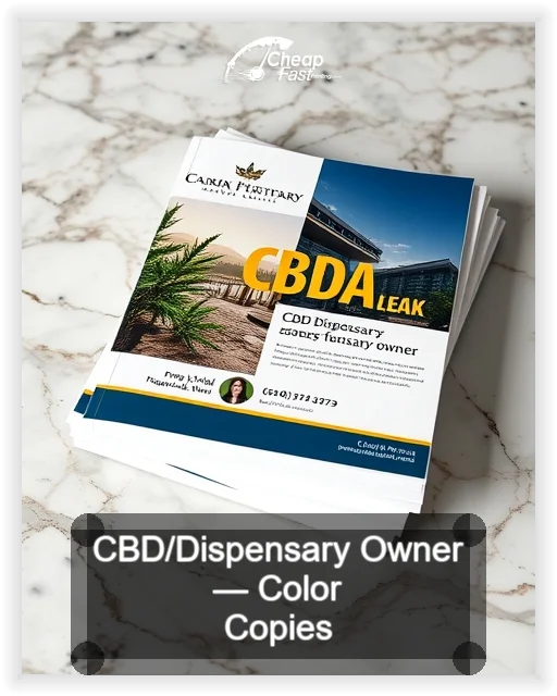 Cbd Dispensary Owner business card design sample