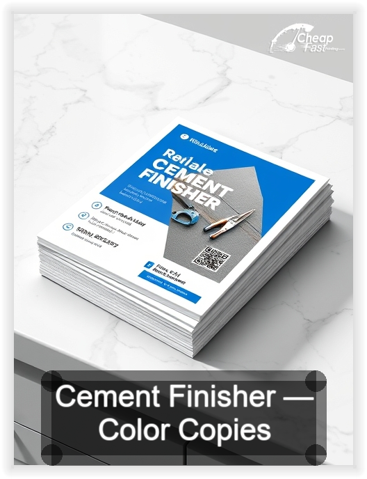 Cement Finisher business card design sample