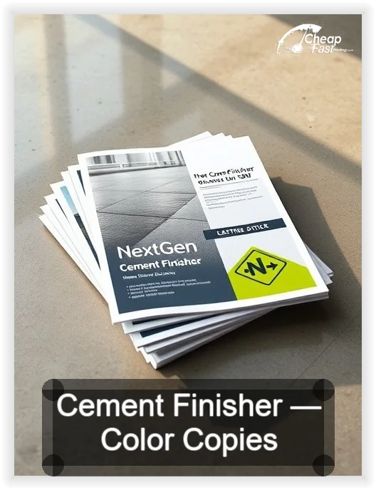 Cement Finisher business card design sample