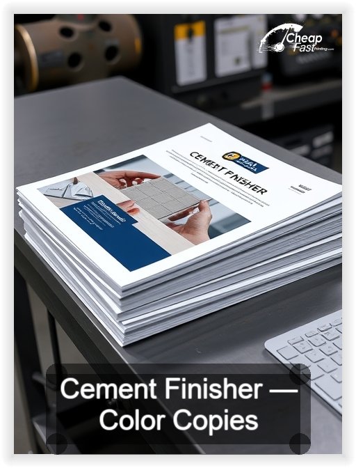 Cement Finisher business card design sample