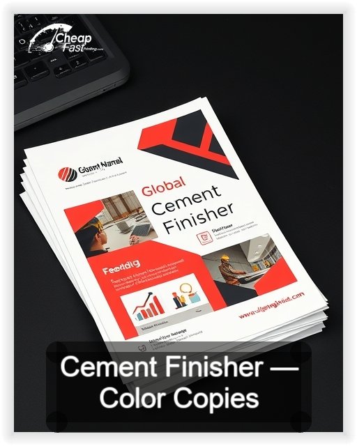 Cement Finisher business card design sample