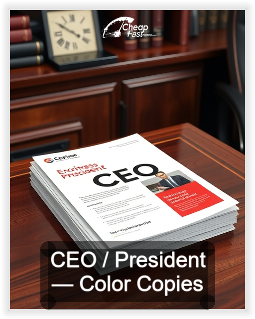 Ceo President business card design sample