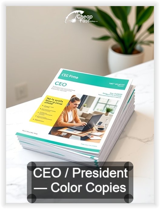 Ceo President business card design sample