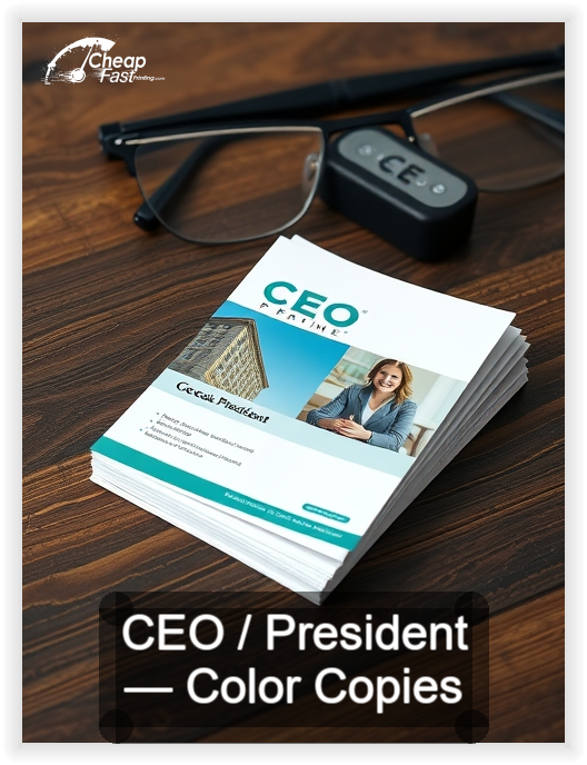 Ceo President business card design sample