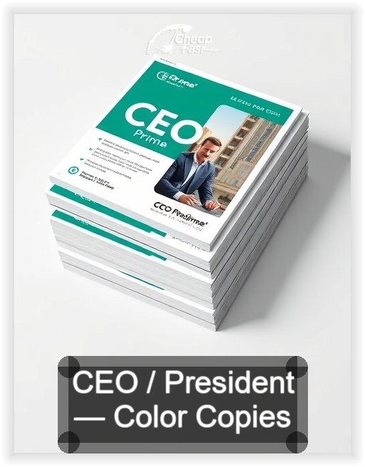 Ceo President business card design sample