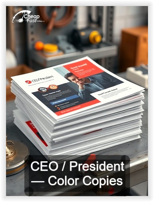 Ceo President business card design sample
