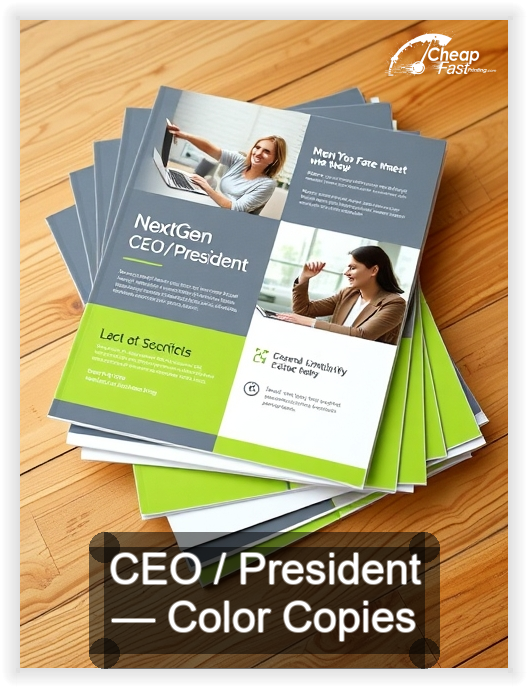 Ceo President business card design sample