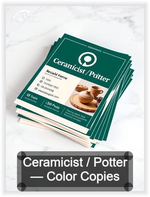 Ceramicist Potter business card design sample