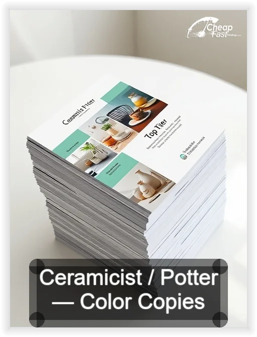 Ceramicist Potter business card design sample