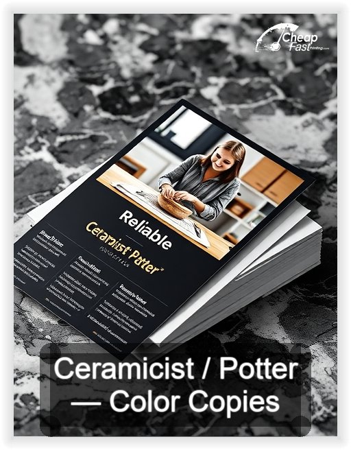 Ceramicist Potter business card design sample