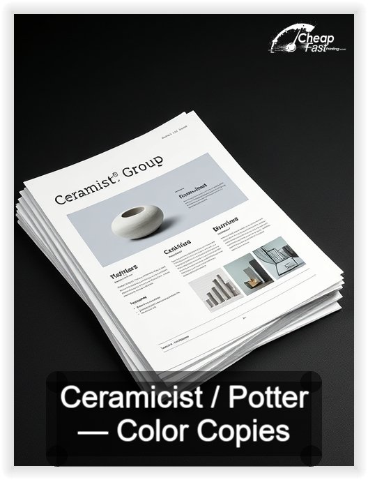 Ceramicist Potter business card design sample