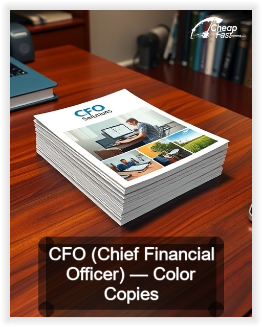 Cfo Chief Financial Officer business card design sample