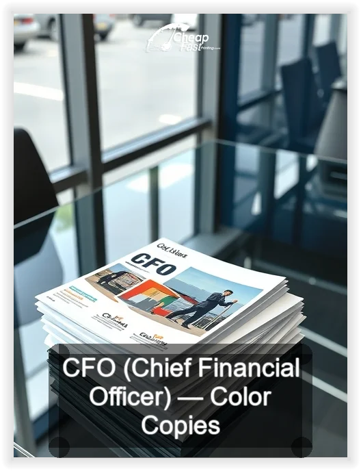 Cfo Chief Financial Officer business card design sample