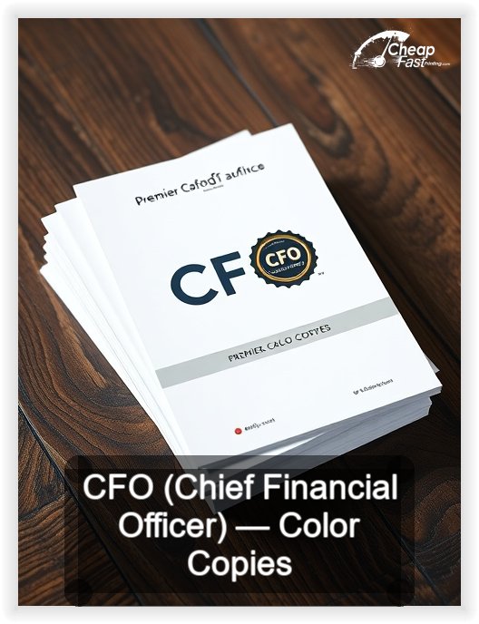 Cfo Chief Financial Officer business card design sample