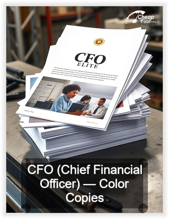 Cfo Chief Financial Officer business card design sample