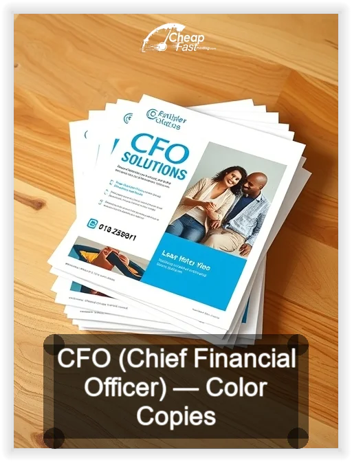 Cfo Chief Financial Officer business card design sample