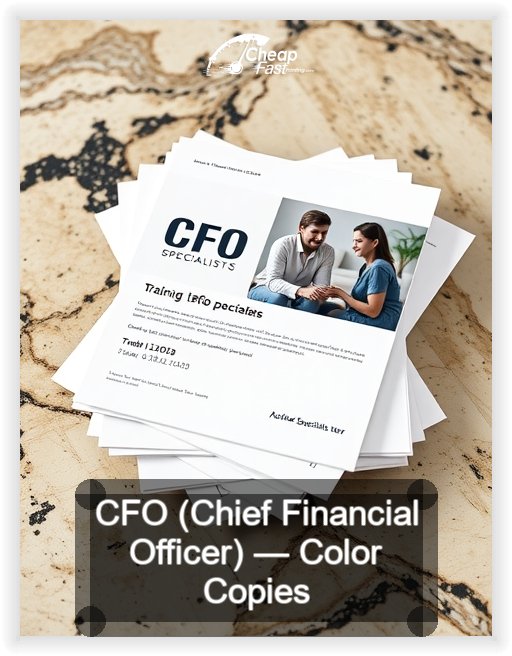 Cfo Chief Financial Officer business card design sample