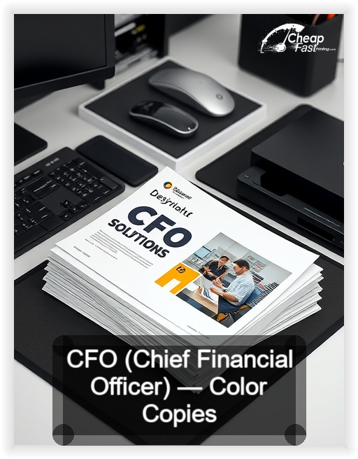 Cfo Chief Financial Officer business card design sample