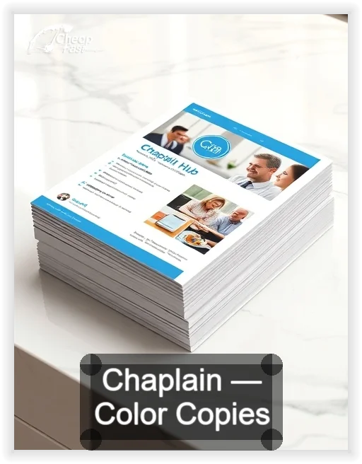 Chaplain business card design sample