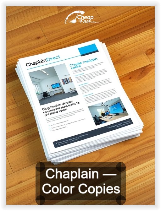 Chaplain business card design sample
