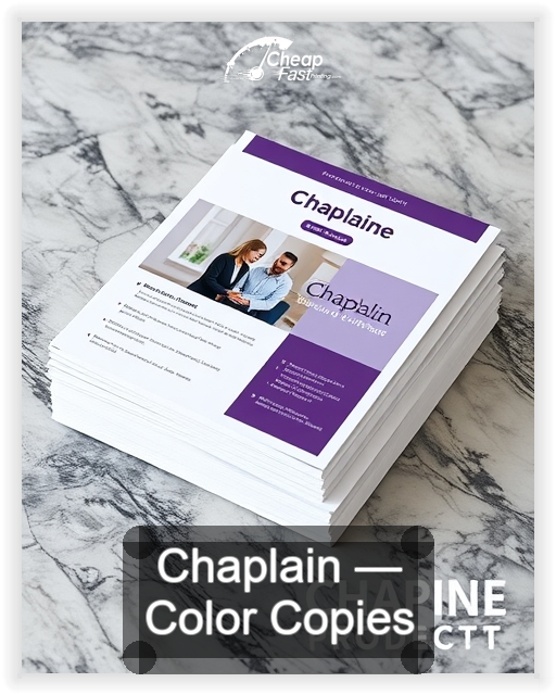 Chaplain business card design sample