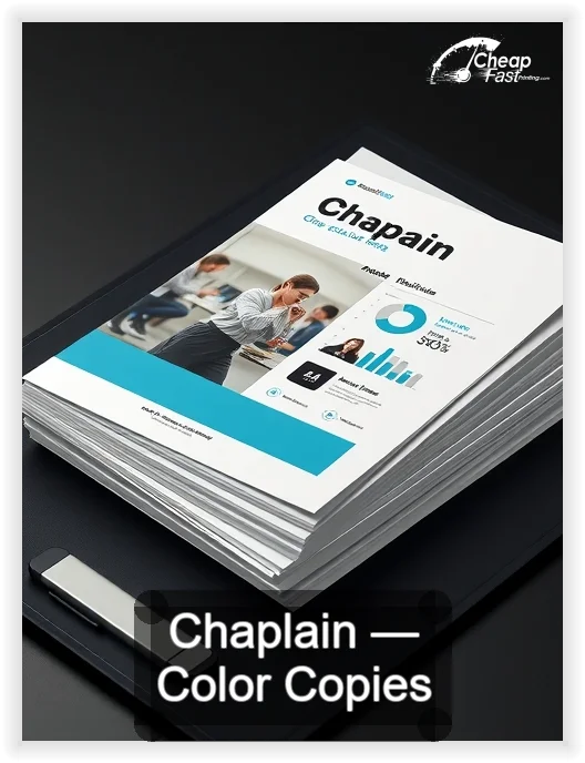 Chaplain business card design sample
