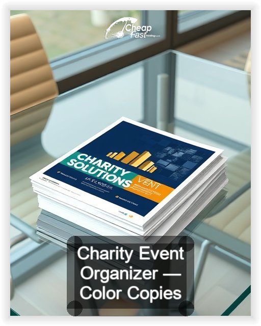 Charity Event Organizer business card design sample