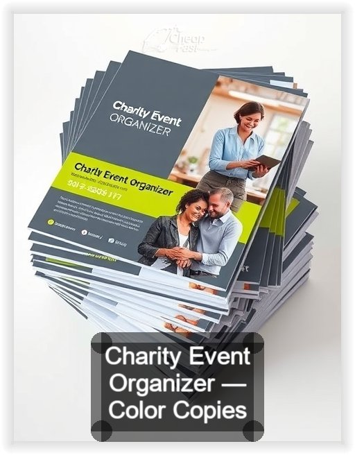 Charity Event Organizer business card design sample