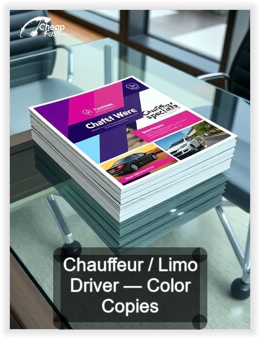 Chauffeur Limo Driver business card design sample