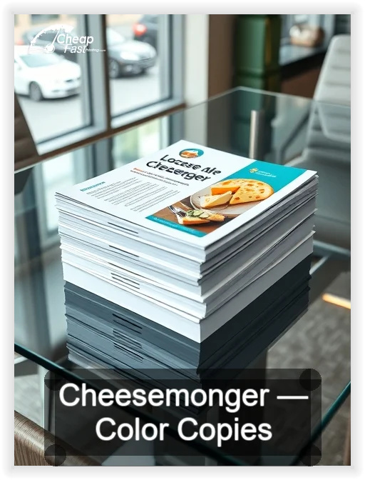Cheesemonger business card design sample
